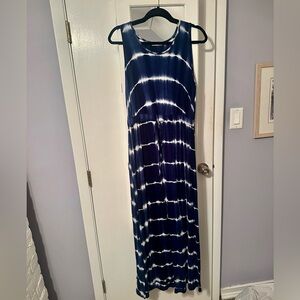 Jodifl Navy Tie-Dye Maxi Dress